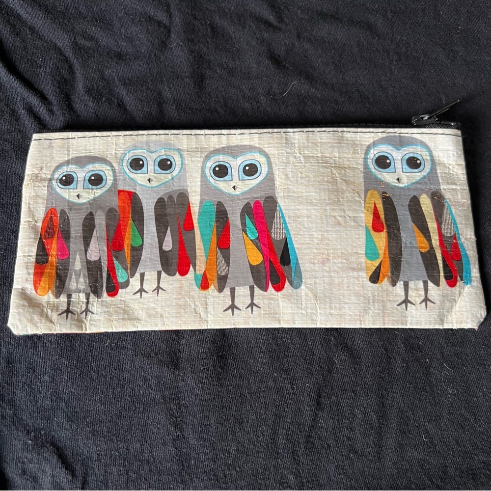 Blue Q Owl Pencil Case